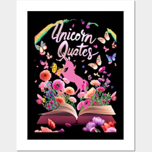 Funny Unicorn Quotes Posters and Art